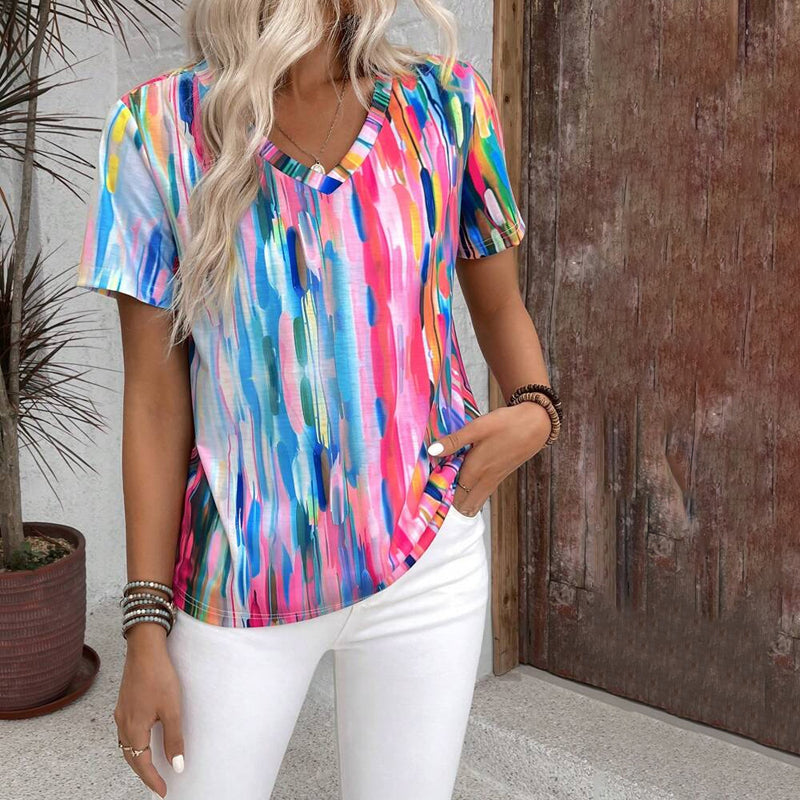 T-Shirt with Gradient Colors