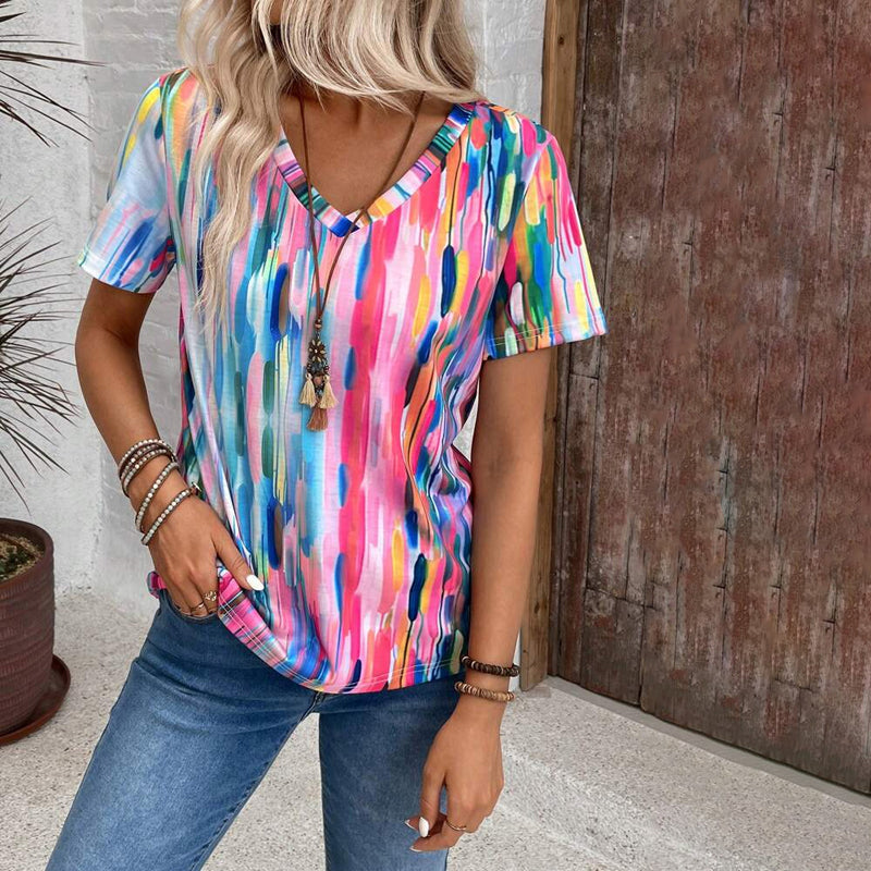 T-Shirt with Gradient Colors