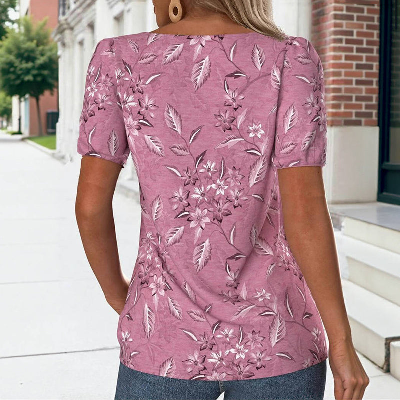 Vintage Floral Print T-Shirt