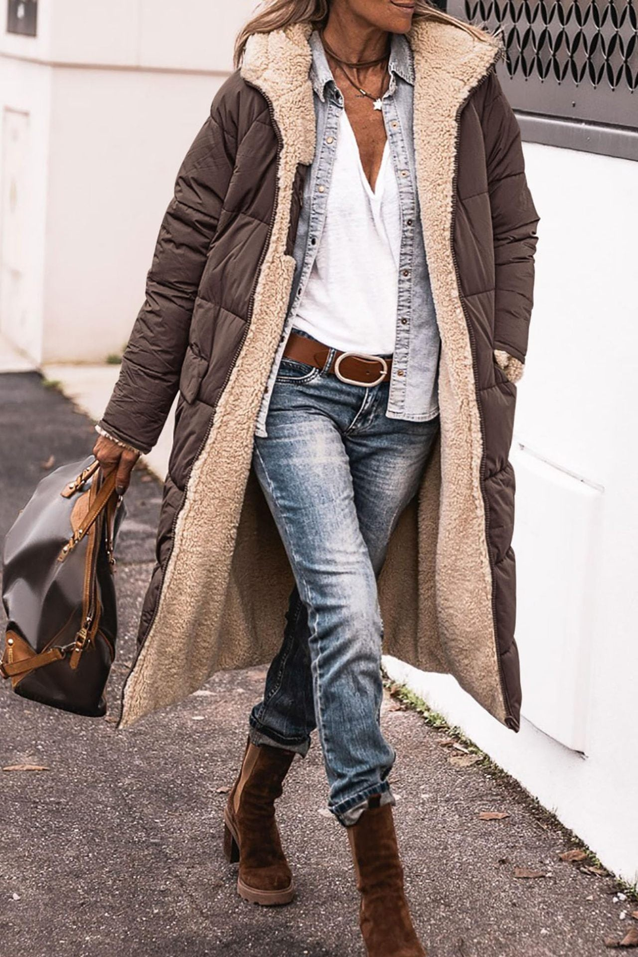 Luna | Elegant Reversible Coat for Women