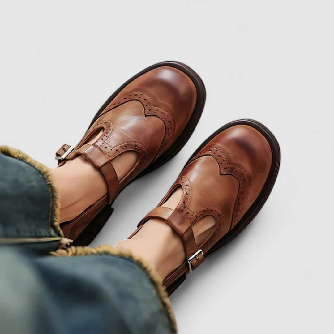 Risla Leather Mary Janes