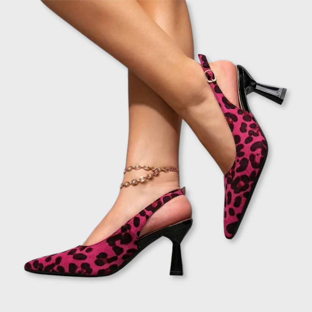 Ivy™ | Leopard Sandals with Strap