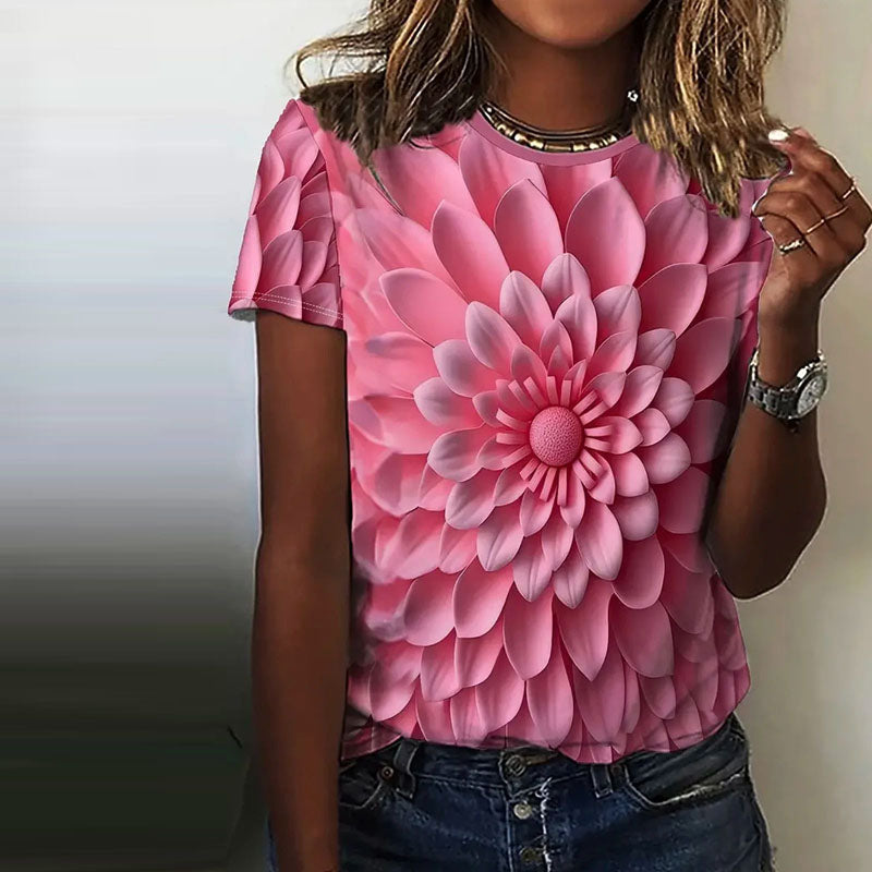 Vintage Floral Print T-Shirt