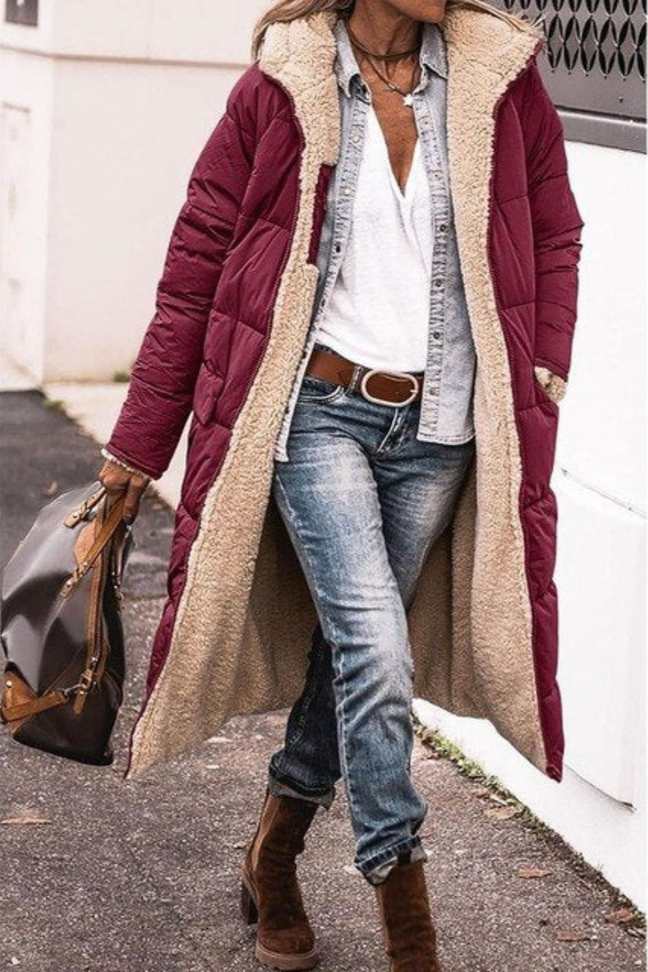 Luna | Elegant Reversible Coat for Women