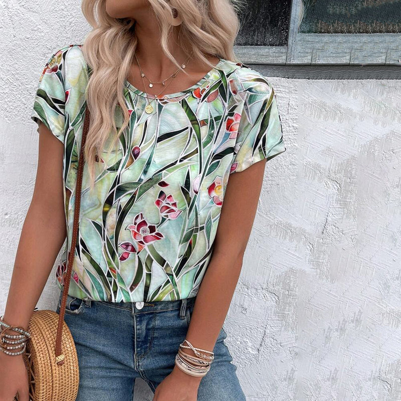 Vintage Floral Print T-Shirt