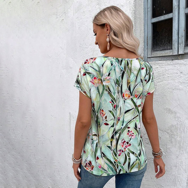 Vintage Floral Print T-Shirt