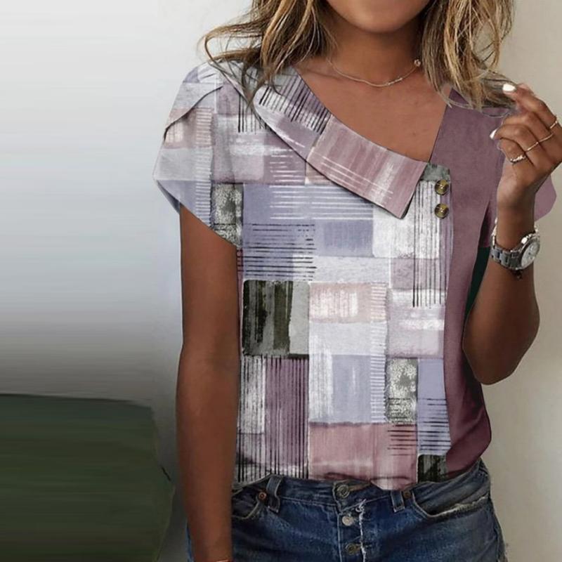 Vintage Blouse with Color Gradient