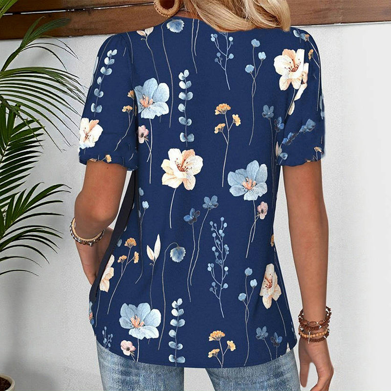 Vintage Floral Print T-Shirt
