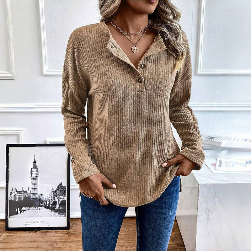 Casual Plain Sweatshirt