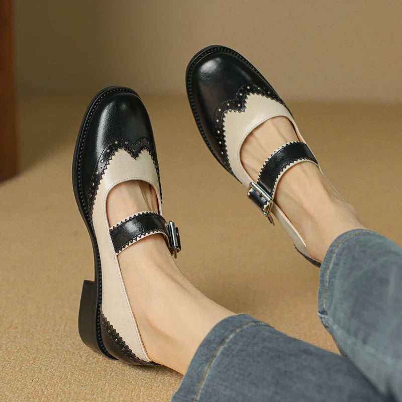 Sarah | Miana Leather Mary Janes