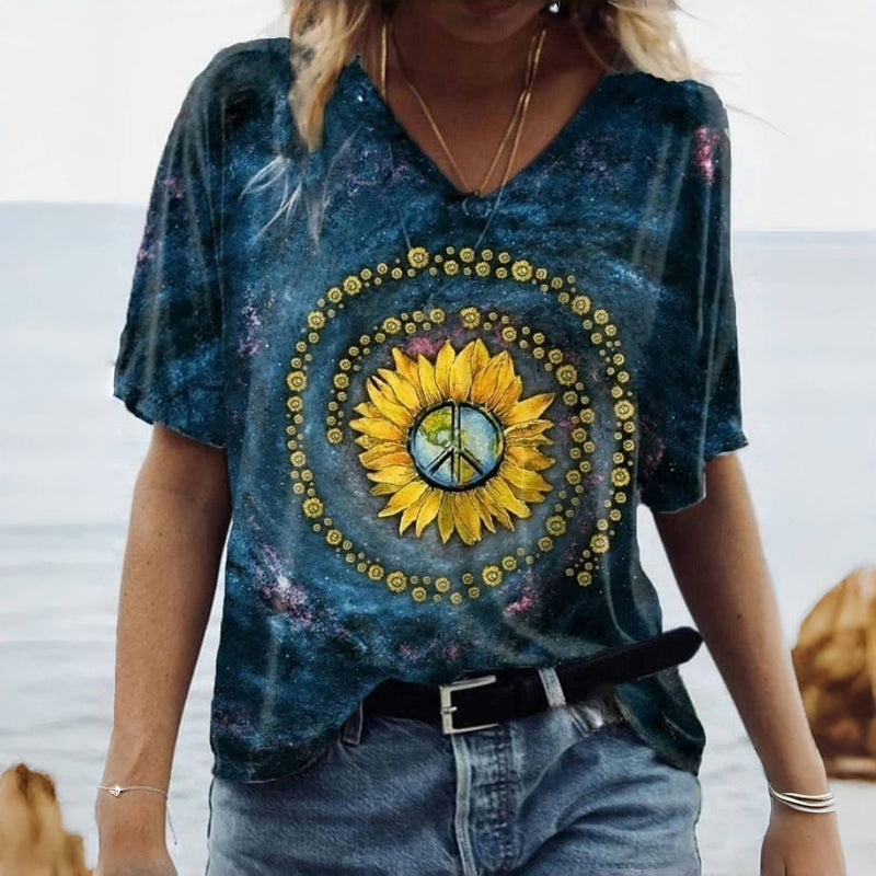 Vintage Floral Print T-shirt