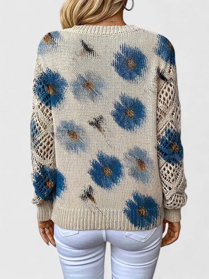 Aurelie | Delicate Floral Sweater