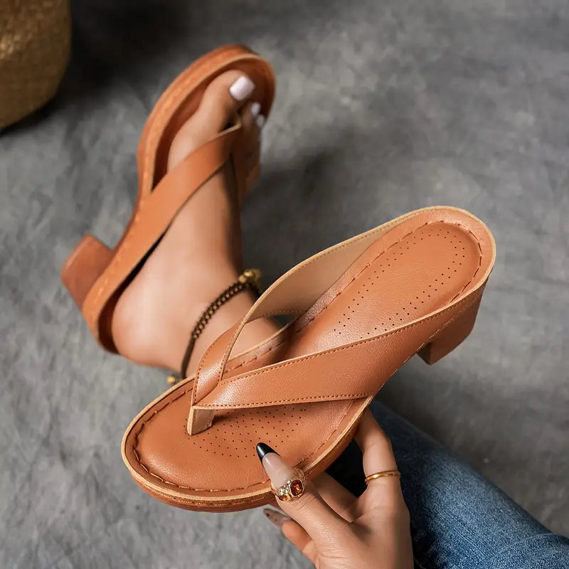 Elegant Orthopedic Heeled Sandals