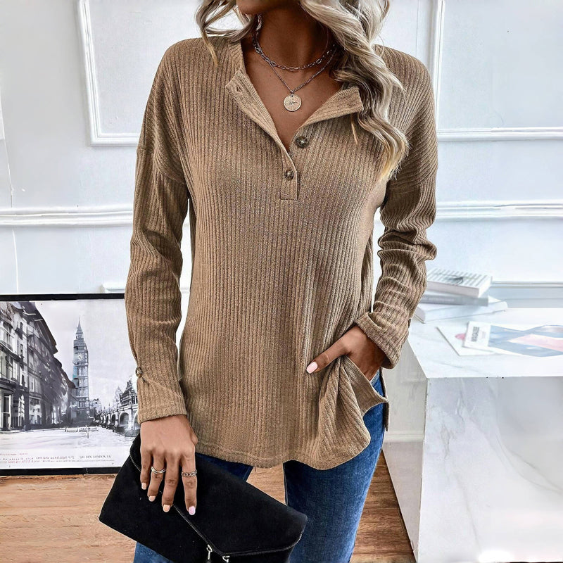 Casual Plain Sweatshirt
