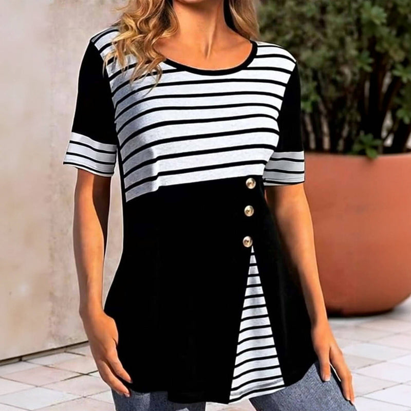 Casual Striped Blouse