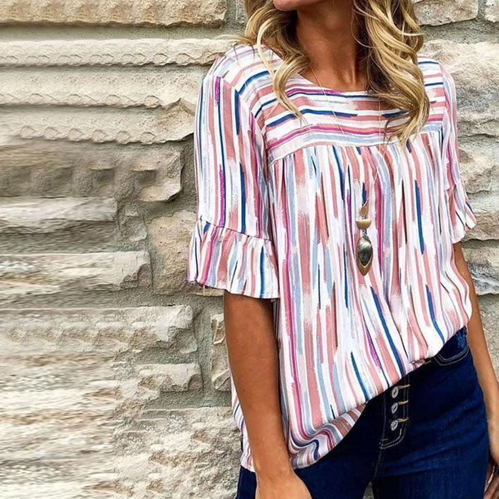 Striped Casual Blouse