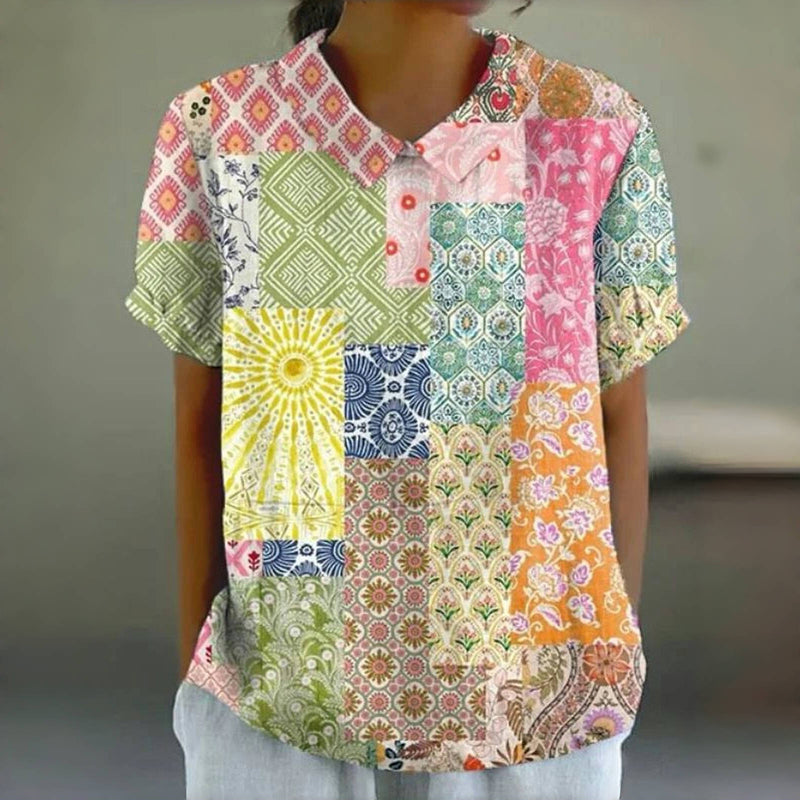 Colorful Vintage Blouse