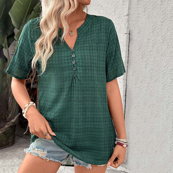 Vintage Plaid Blouse