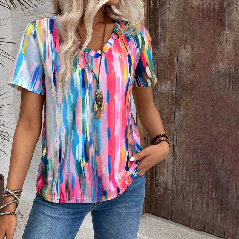 T-Shirt with Gradient Colors