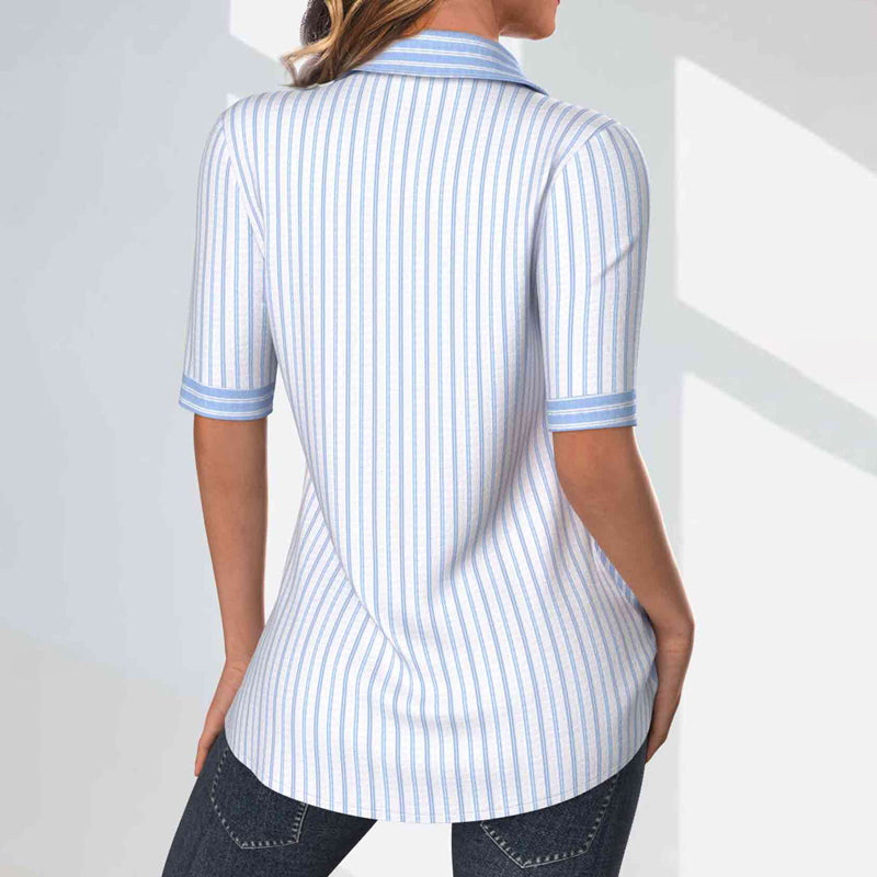 Casual Striped Blouse