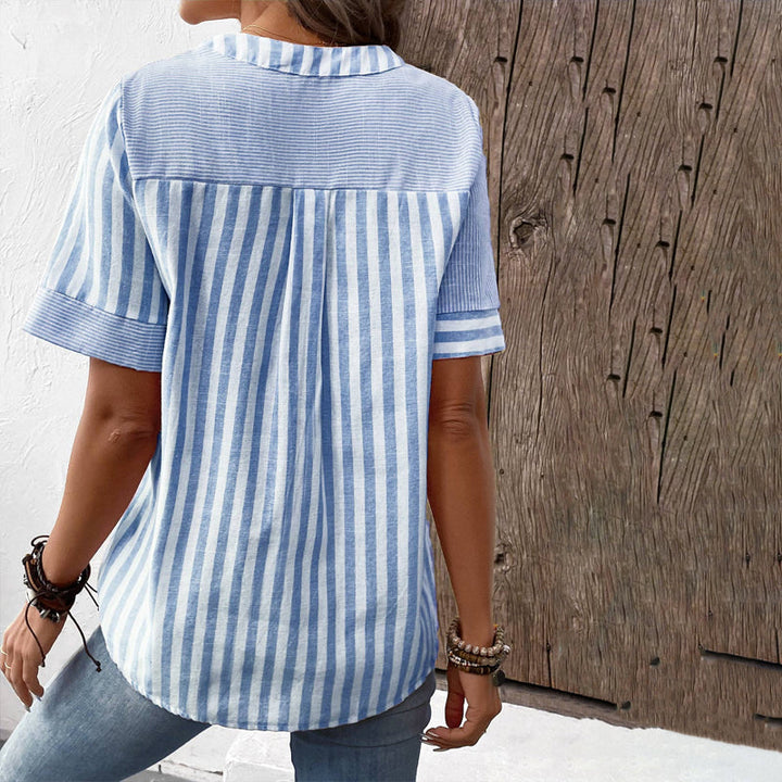 Striped Casual Blouse