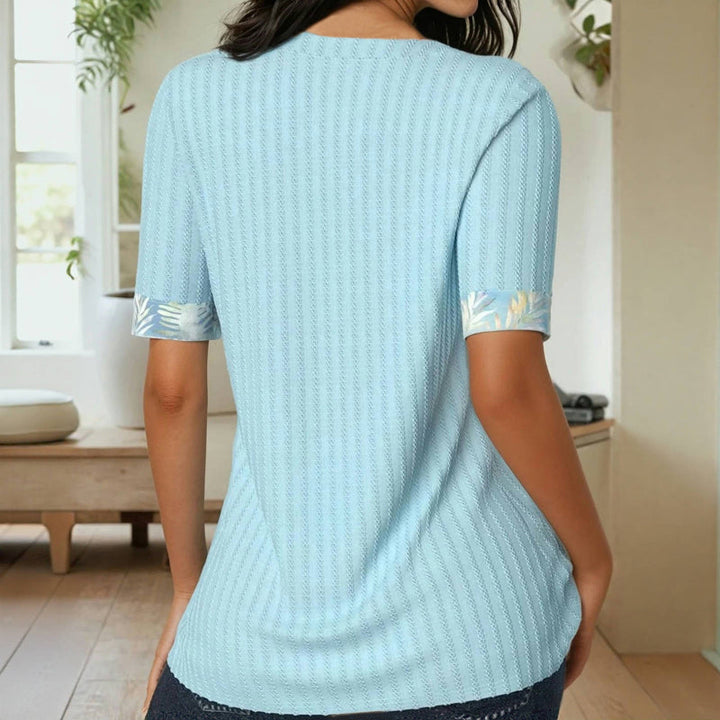 Elegant Patchwork Blouse