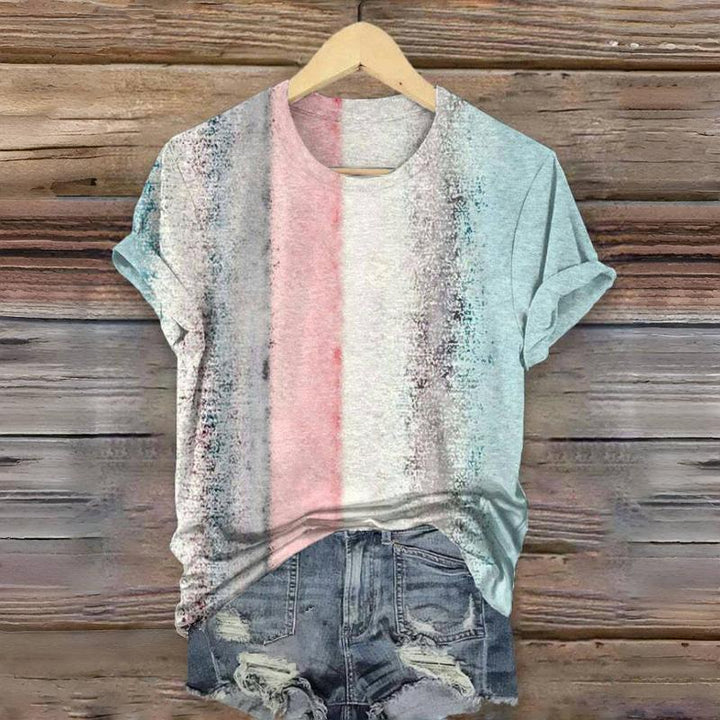 T-Shirt with Gradient Colors