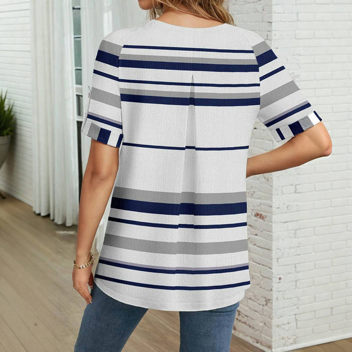 Casual Striped Blouse