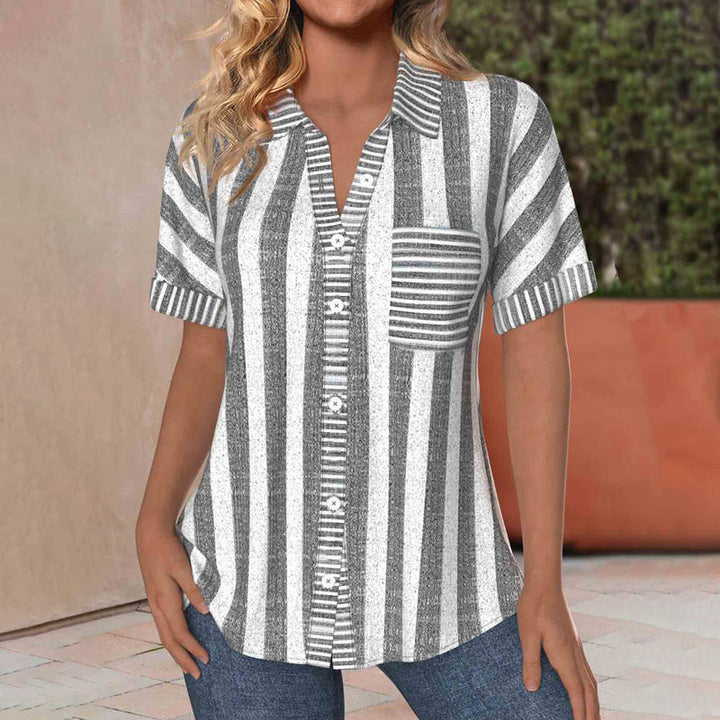 Striped Casual Blouse