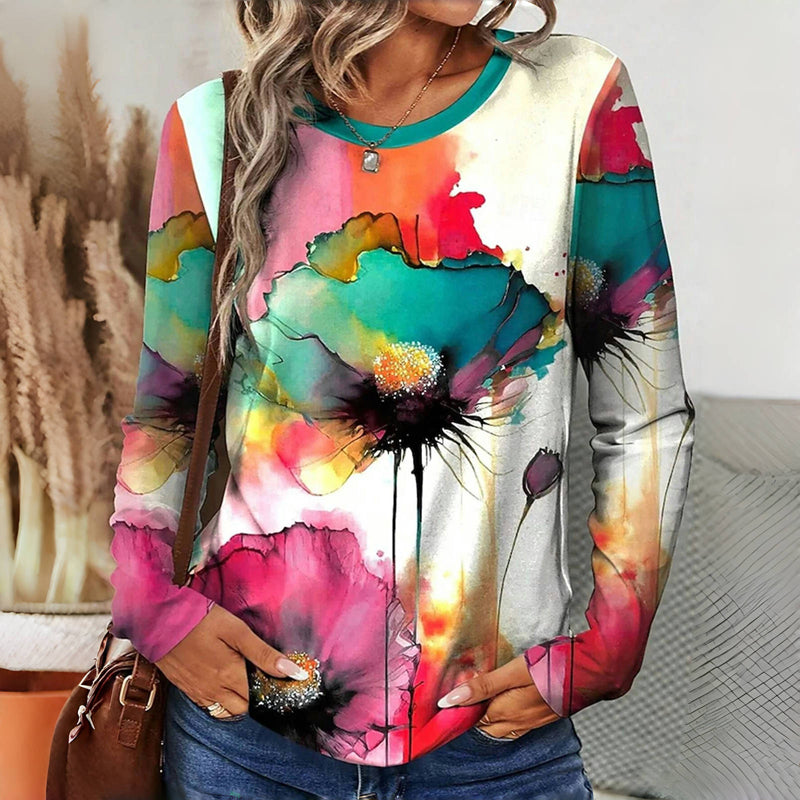 Vintage Floral Print T-Shirt