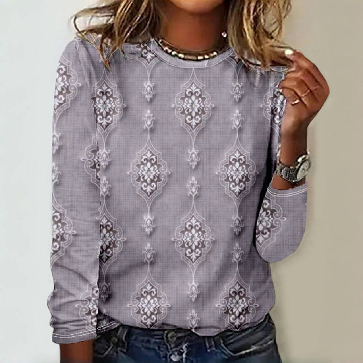 Vintage T-Shirt with Ethnic Print