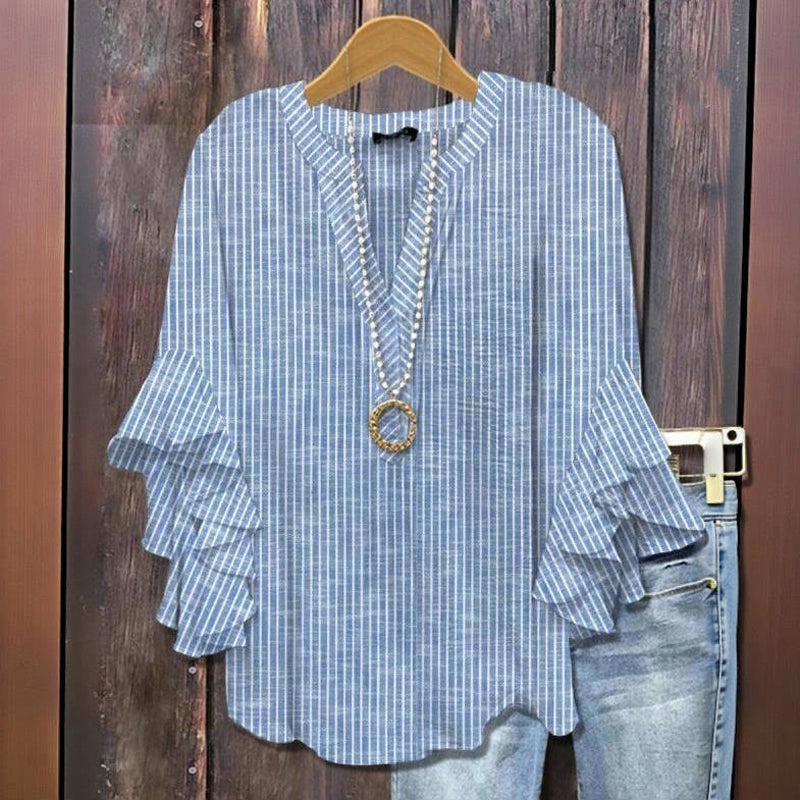 Striped Casual Blouse