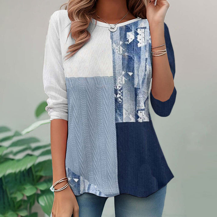 Casual T-Shirt with Color Panels