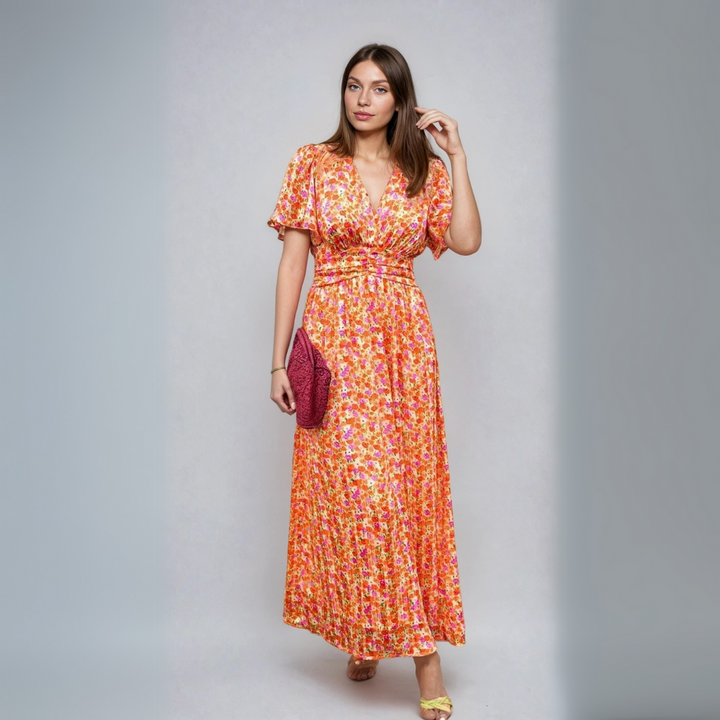 Pauline - Long Floral Pattern Dress
