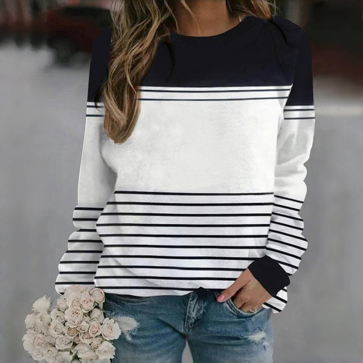 Striped Casual Sweatshirt