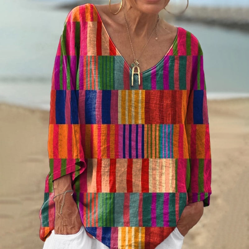 Colorful Geometric Print T-shirt