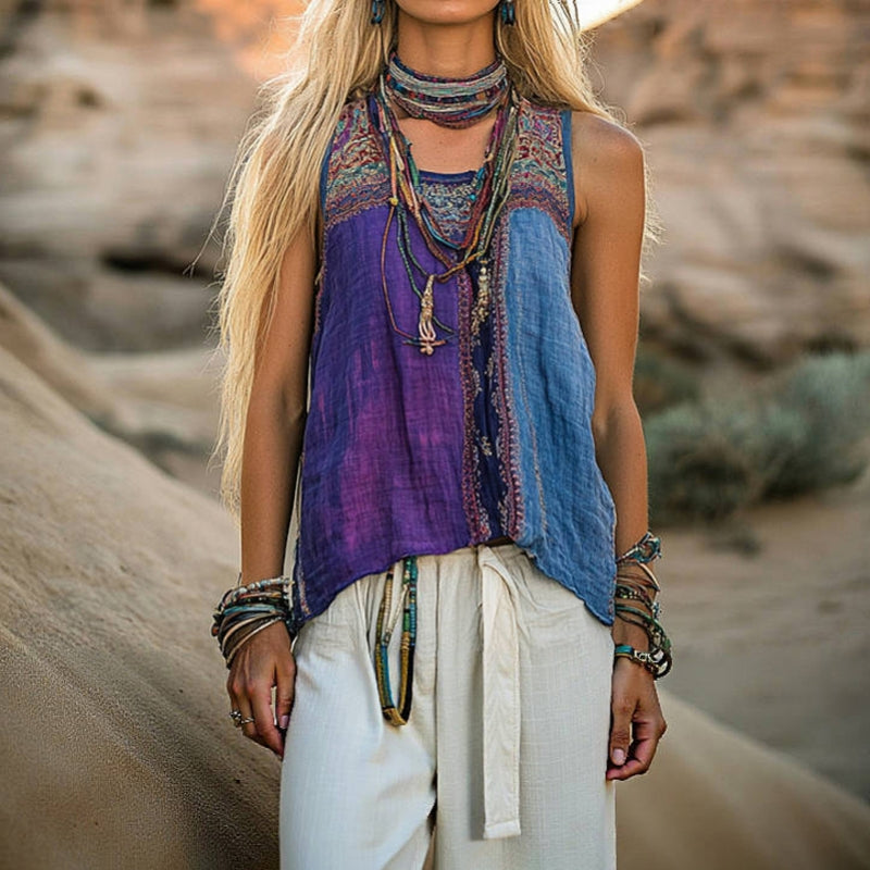 Tank Top with Vintage Colors