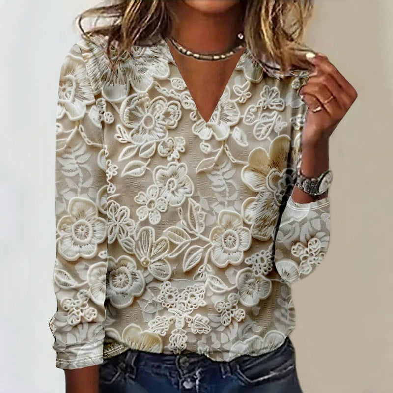 Vintage Floral Print T-Shirt