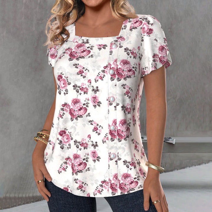 Elegant Blouse with Floral Print