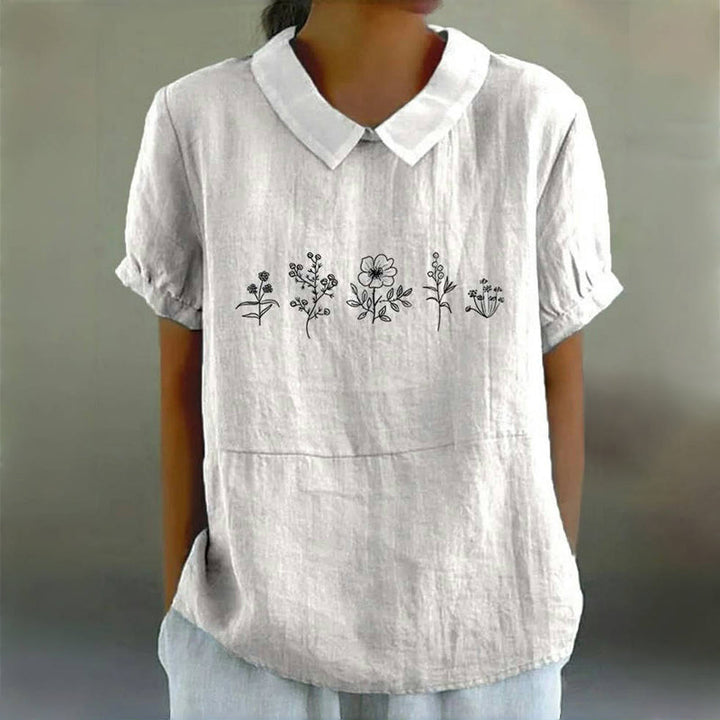 Casual Floral Print Blouse