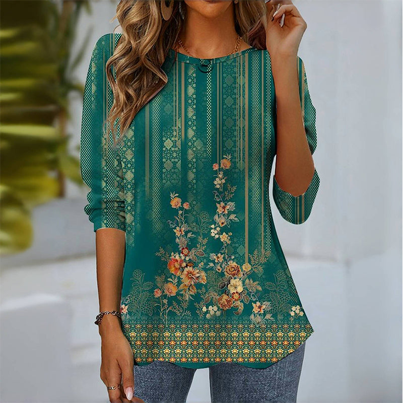 Vintage Floral Print T-shirt