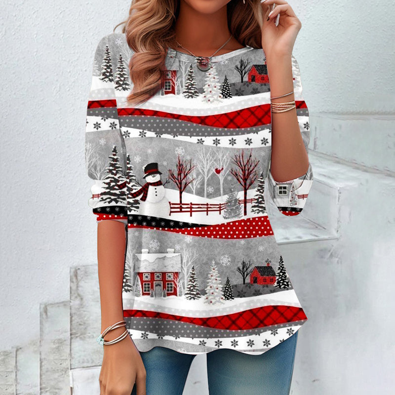 【Long Sleeve】Casual Christmas T-shirt