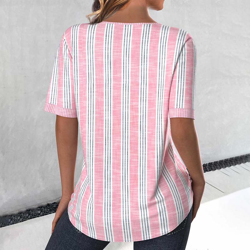 Casual Striped Blouse
