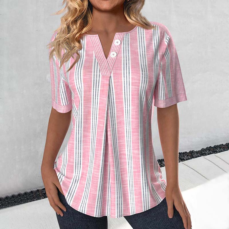 Casual Striped Blouse