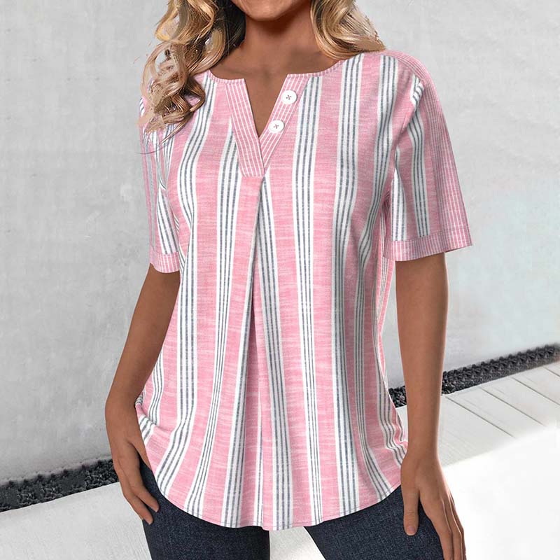 Casual Striped Blouse