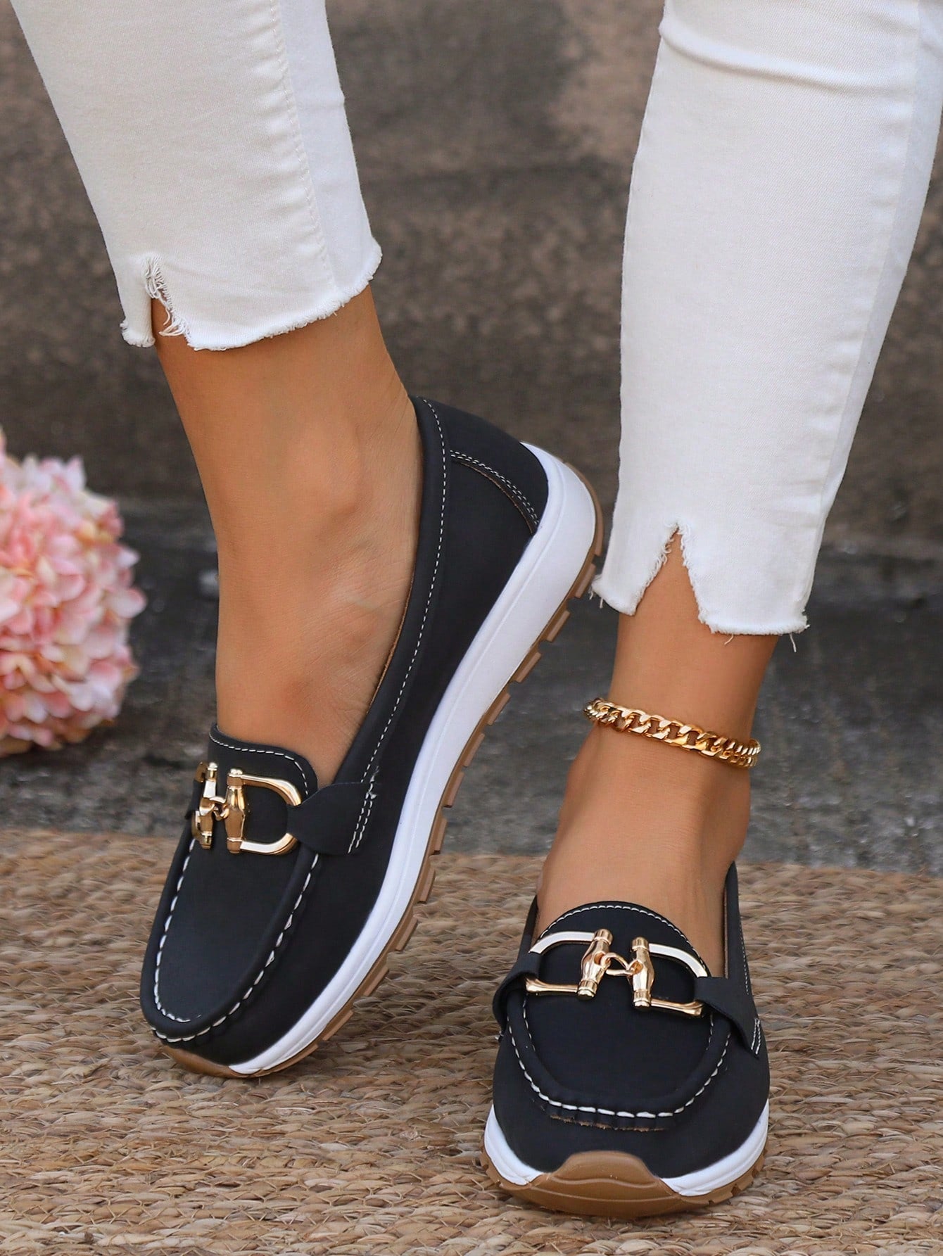 Ellie - Flat Buckle Loafers