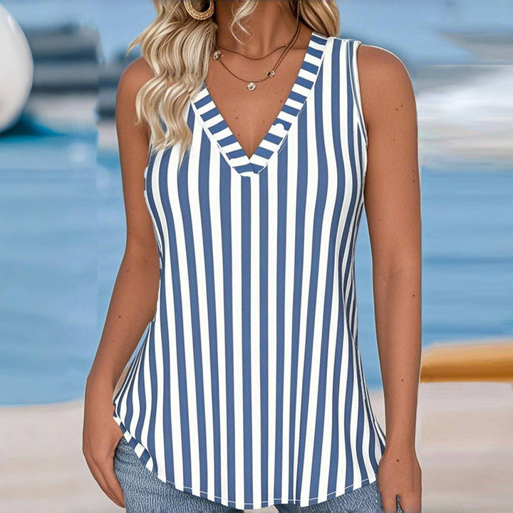 Casual Striped Tank Top