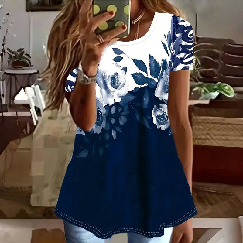 Vintage Floral Print T-Shirt