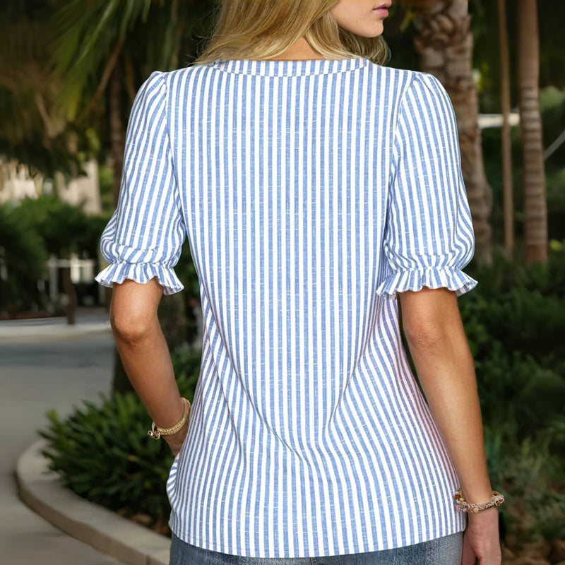 Striped Casual Blouse