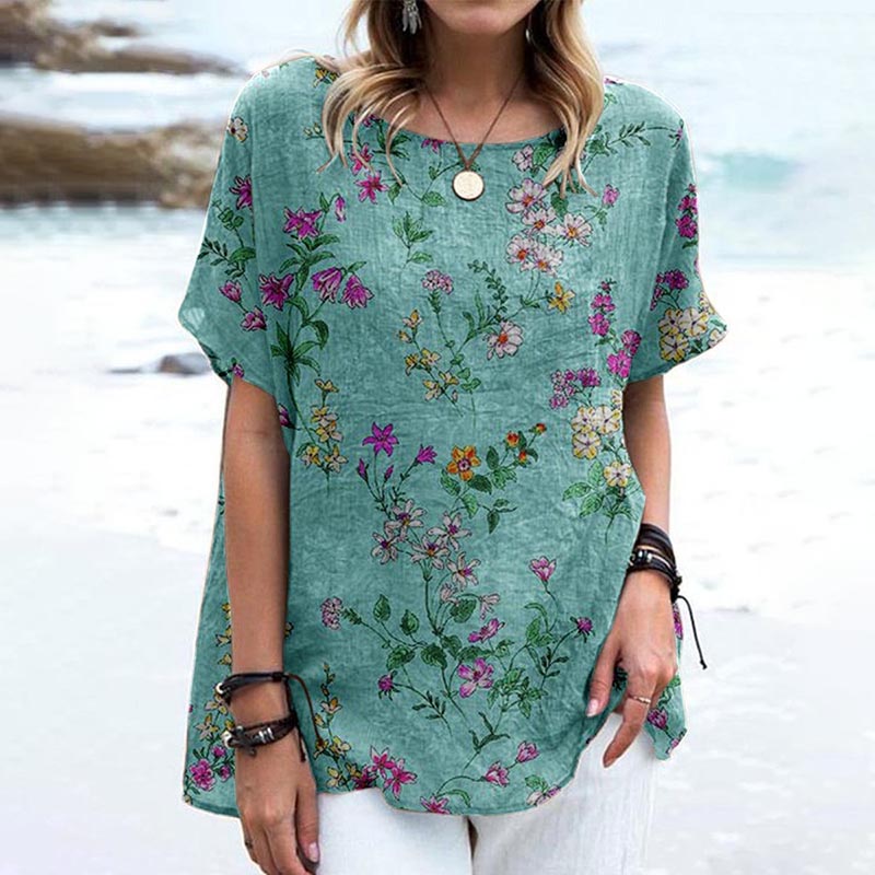 Vintage Floral Print T-Shirt